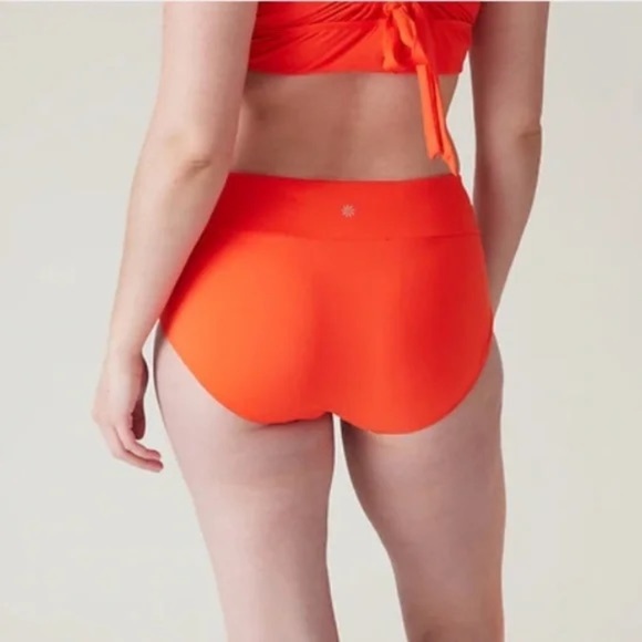 Athleta Bikini Bottom Women's Size XL Vermillion Essential Swim Boyshort NWT - Picture 6 of 10